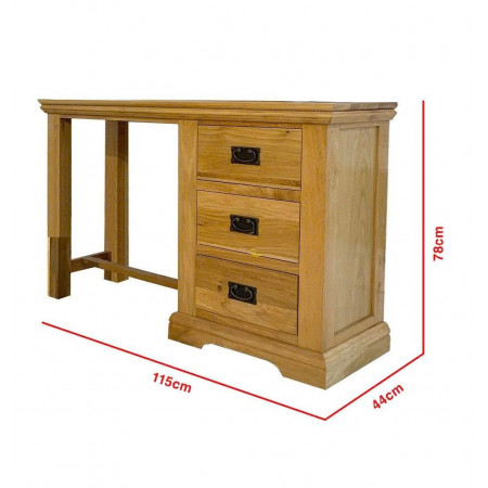 French Oak : Bàn Làm Việc Gỗ Sồi - 45cm